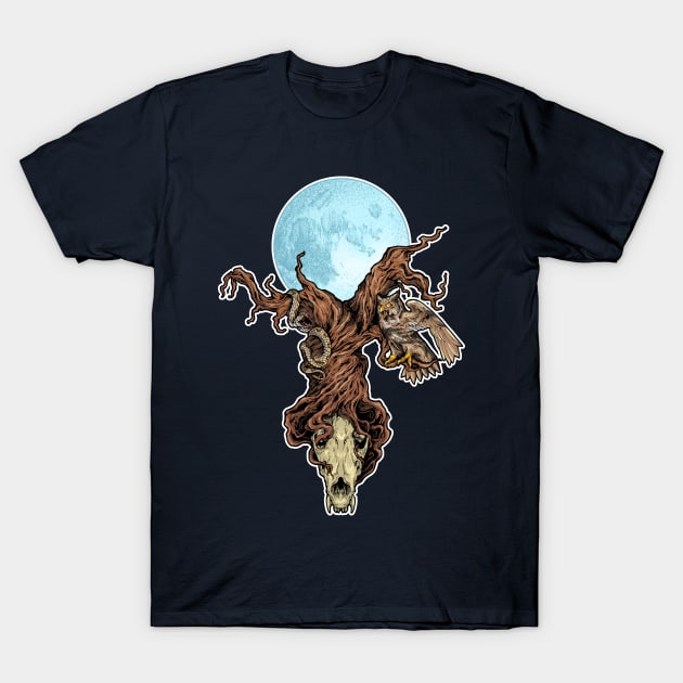 Autobiography of a Werewolf Hunter - Totem Tree T-Shirt by MonkeyKing